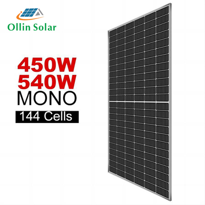550W Half Cell Mono Solar Panel Anodized Aluminium Alloy Frame แผงพลังงานแสงอาทิตย์