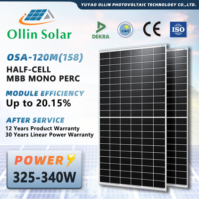 ระบบไฟฟ้าพลังงานแสงอาทิตย์นอกตารางสำหรับบ้านที่ใช้แผงเซลล์แสงอาทิตย์โมโน 320w 330w 340w 350w 355w