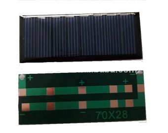 มินิอีพ็อกซี่เรซิ่นแผงโซลาร์เซลล์ 2V 0.6W พร้อมสายไฟ Polycrystalline Silicon Board DIY แบตเตอรี่พลังงานแสงอาทิตย์
