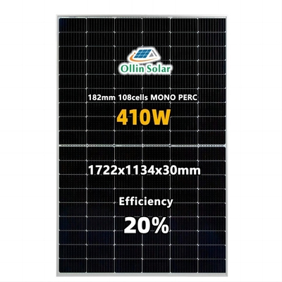 ซื้อ แผงโซลาร์เซลล์แสงอาทิตย์แบบโมโน Perc 9bb สีดำเต็มรูปแบบสำหรับระบบสุริยะในบ้าน online manufacture