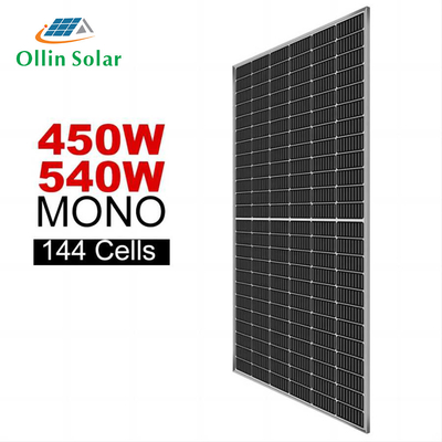 ซื้อ 550W Half Cell Mono Solar Panel Anodized Aluminium Alloy Frame แผงพลังงานแสงอาทิตย์ online manufacture