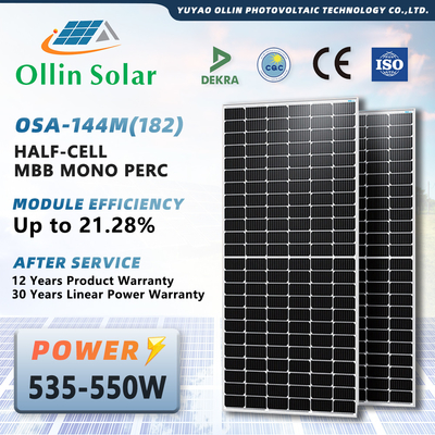 ซื้อ INMETRO ได้รับการรับรองแผงเซลล์แสงอาทิตย์ 550w สำหรับบริการ OEM ของตลาดบราซิลที่มีจำหน่าย online manufacture
