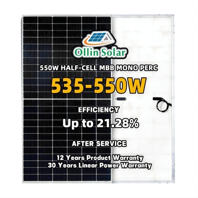 ซื้อ 550W Mono / Monocrystalline PV Perc Solar Cell Panel for Industrial and Commercial online manufacture