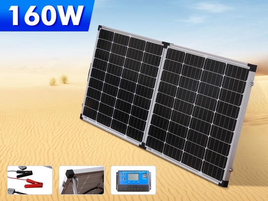 ซื้อ 160W 200W 400w แผงเซลล์แสงอาทิตย์แบบพับได้ชุดแคมป์ปิ้ง online manufacture