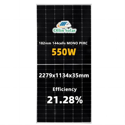 หน้าแรก แผงเซลล์แสงอาทิตย์โมโนคริสตัลไลน์ครึ่งเซลล์ 182mm 10bb 545W 550W 560W