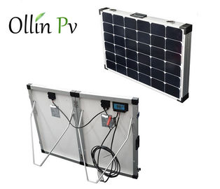 120W 200W แผงโซลาร์เซลล์พลังงานแสงอาทิตย์แบบพับได้กลางแจ้ง, แผงโซลาร์เซลล์พับแบบพกพาสำหรับตั้งแคมป์