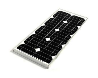 กรอบสีขาว Sunpower แผงเซลล์แสงอาทิตย์คุณภาพสูงกระจกนิรภัยวัสดุ
